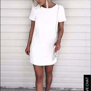 Lulu’s  Ivory Shift Dress